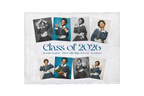 Graduation-themed product with portraits of a young woman and text 'Class of 2026' on a white background