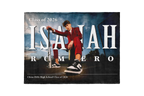 Graduation announcement with a person on a scooter, featuring the name 'Isaiah Romero' and class year '2026'.